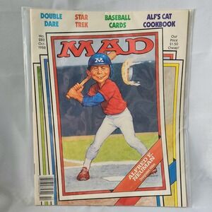 MAD Magazine October 1988 #282 Baseball Cards Star Trek Alfs Cat Vintage Retro